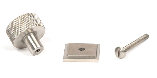 25mm Brompton Cabinet Knob Square Rose