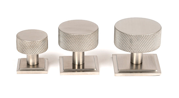 25mm Brompton Cabinet Knob Square Rose