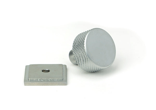 25mm Brompton Cabinet Knob Square Rose