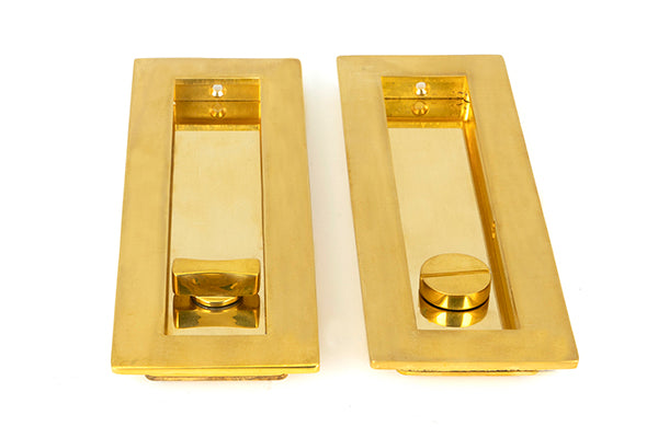 175mm Plain Rectangular Pull - Privacy Set
