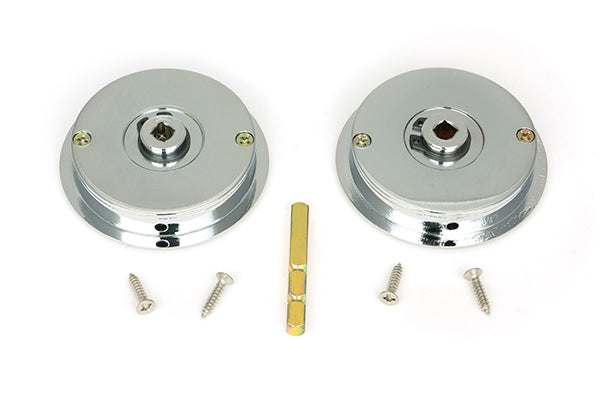60mm Art Deco Round Pull - Privacy Set