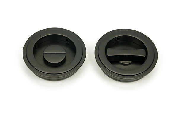 60mm Art Deco Round Pull - Privacy Set