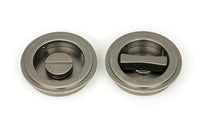 60mm Art Deco Round Pull - Privacy Set