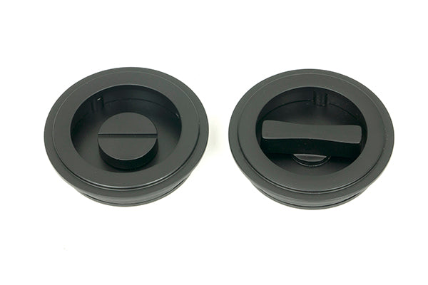60mm Art Deco Round Pull - Privacy Set
