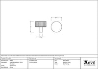 32mm Judd Cabinet Knob No Rose
