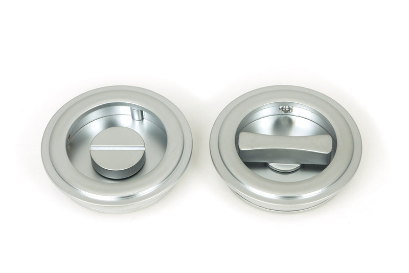 60mm Art Deco Round Pull - Privacy Set