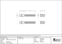 (304) 50mm Secret Fixings for T Bar (2) - Offset