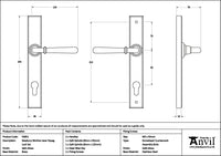 Newbury Slimline Lever Espag. Lock Set