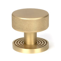 Brompton Mortice/Rim Knob Set Beehive Rose