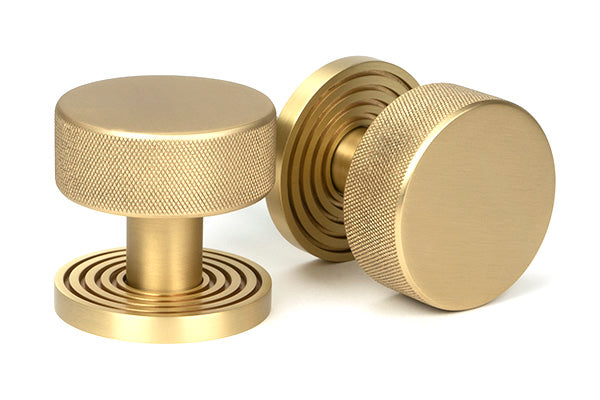 Brompton Mortice/Rim Knob Set Beehive Rose