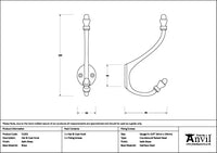 6 ½" Hat & Coat Hook