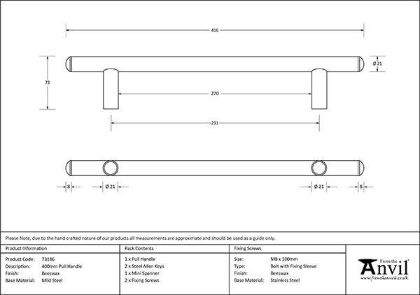400mm Pull Handle