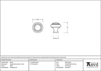 Small Ringed Cabinet Knob