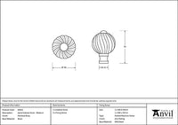 Medium Spiral Cabinet Knob