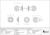 Beehive Mortice/Rim Knob Set