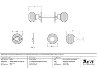 Beehive Mortice/Rim Knob Set