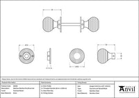 Beehive Mortice/Rim Knob Set
