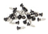 3 x 12mm Black SS Countersunk Raised Head Screws (25)