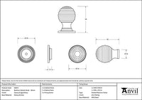 38mm Wooden Beehive Cabinet Knob