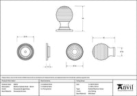 38mm Wooden Beehive Cabinet Knob
