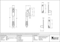 Night-Vent Locking Reeded Fastener