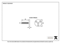 Threaded Imperial Taylors Spindle