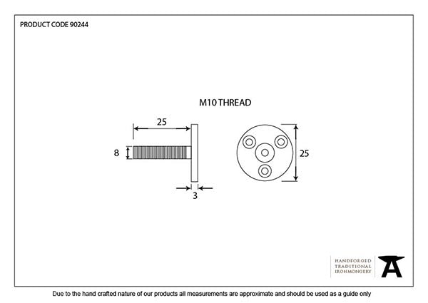 Threaded Taylors Spindle M10 X 1.5