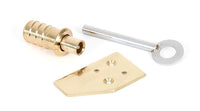 Key-Flush Sash Stop