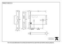 5" Horizontal 3 Lever Sash Lock