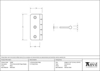Dummy Butt Hinge (single)
