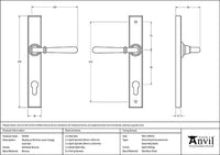 Newbury Slimline Lever Espag. Lock Set