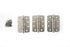 Atlantic Radius Corner Ball Bearing Hinges 4" X 3" X 3mm set of 3