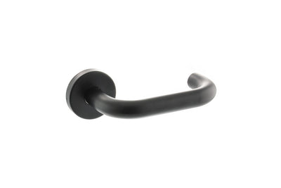 Black Return To Door Lever Door Handle