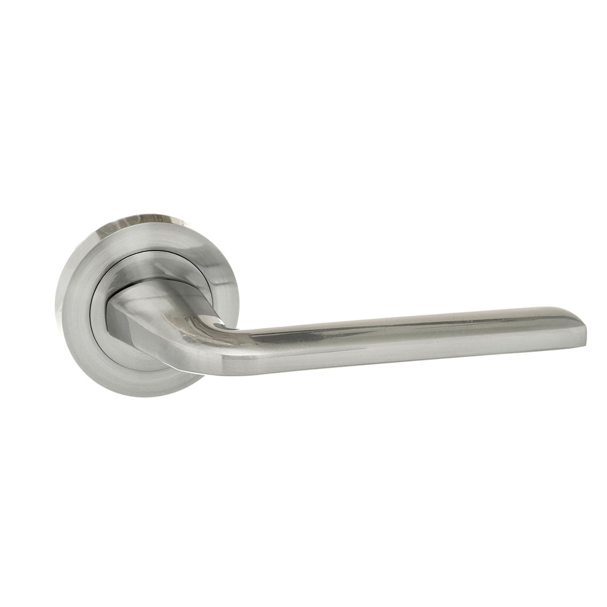 Eco Surf Aluminium Lever Door Handle on Round Rose
