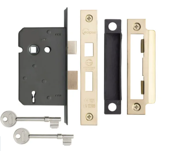 Eclipse 63mm 3 Lever Mortice Sashlock - CE