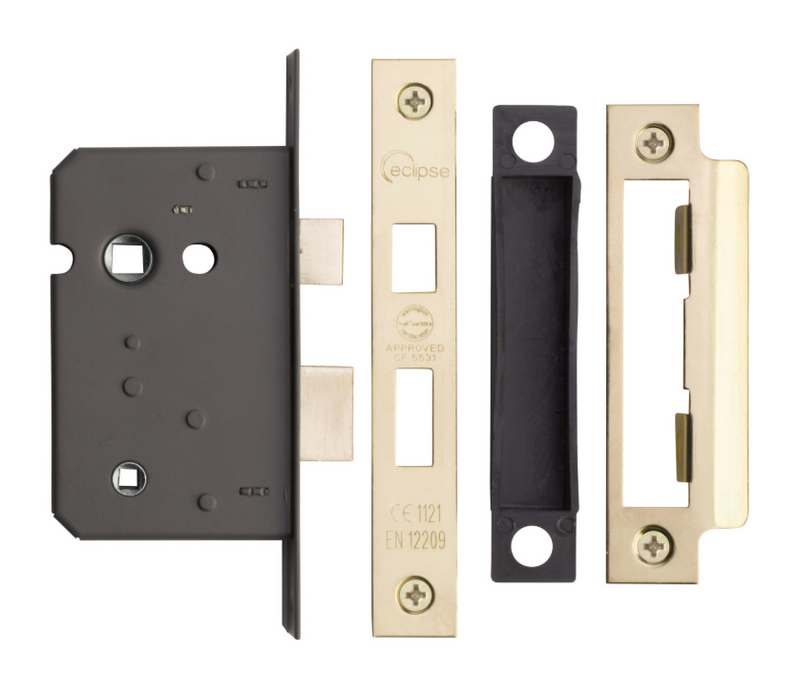 Eclipse 63mm Mortice Bathroom Lock - CE