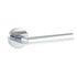 Forme Elle Lever Door Handle on Minimal Round Rose