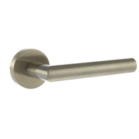 Forme Elle Lever Door Handle on Minimal Round Rose