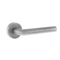 Forme Elle Lever Door Handle on Minimal Round Rose
