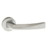 Forme Crystal Lever Door Handle on Minimal Round Rose