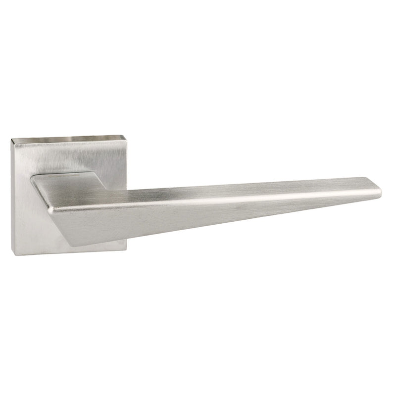 Forme Naxos Lever Door Handle on Minimal Square Rose