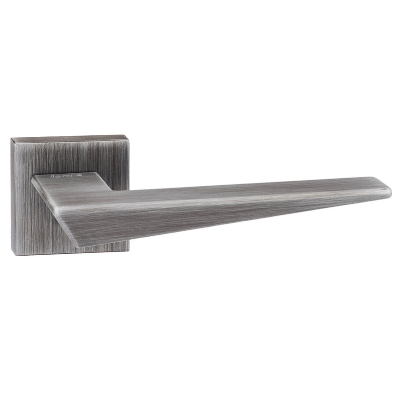 Forme Naxos Lever Door Handle on Minimal Square Rose