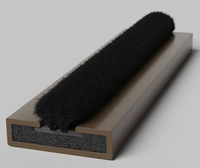 Fire and Smoke Intumescent Seal with Brush Pile