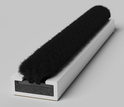 Fire and Smoke Intumescent Seal with Brush Pile