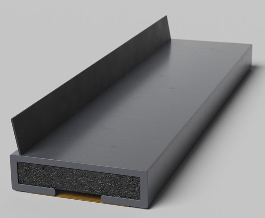 Fire and Smoke Intumescent Seal with Side Fin