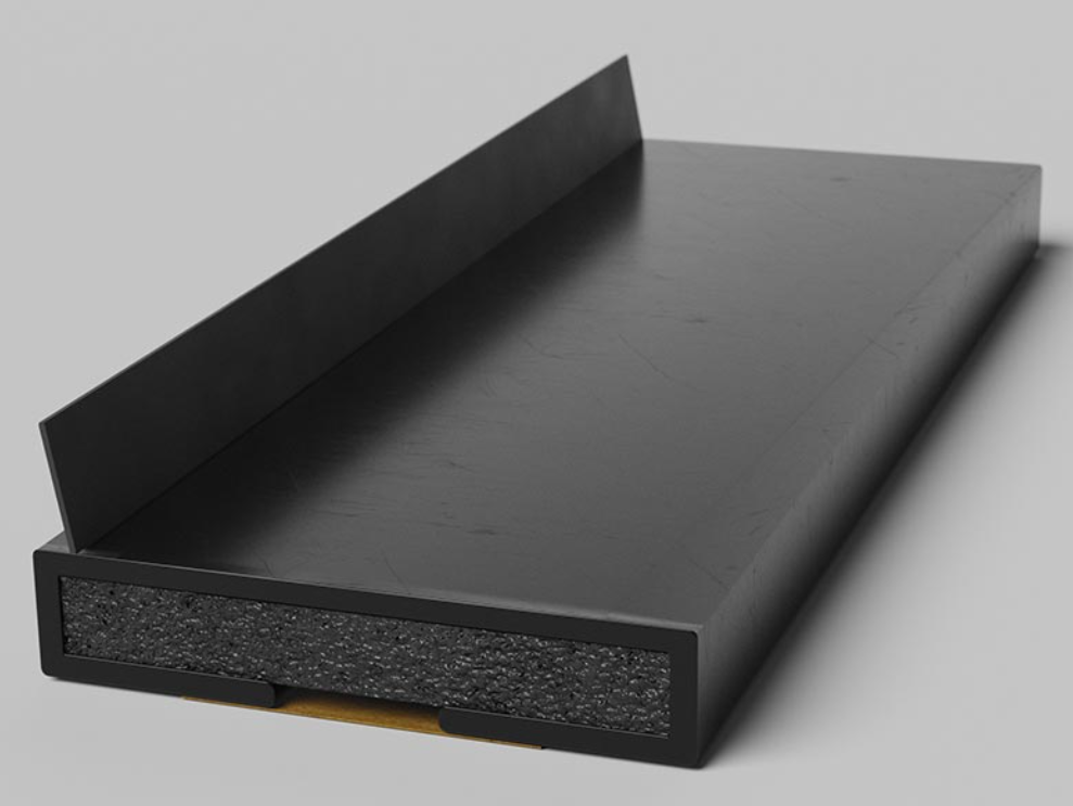 Fire and Smoke Intumescent Seal with Side Fin