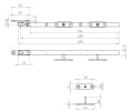 Casement Stay 260mm Satin Stainless Steel