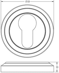 Parisian Euro Profile Escutcheon