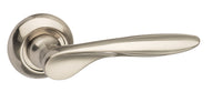 Mediterranean Malta Lever Door Handle on Round "C" Rose