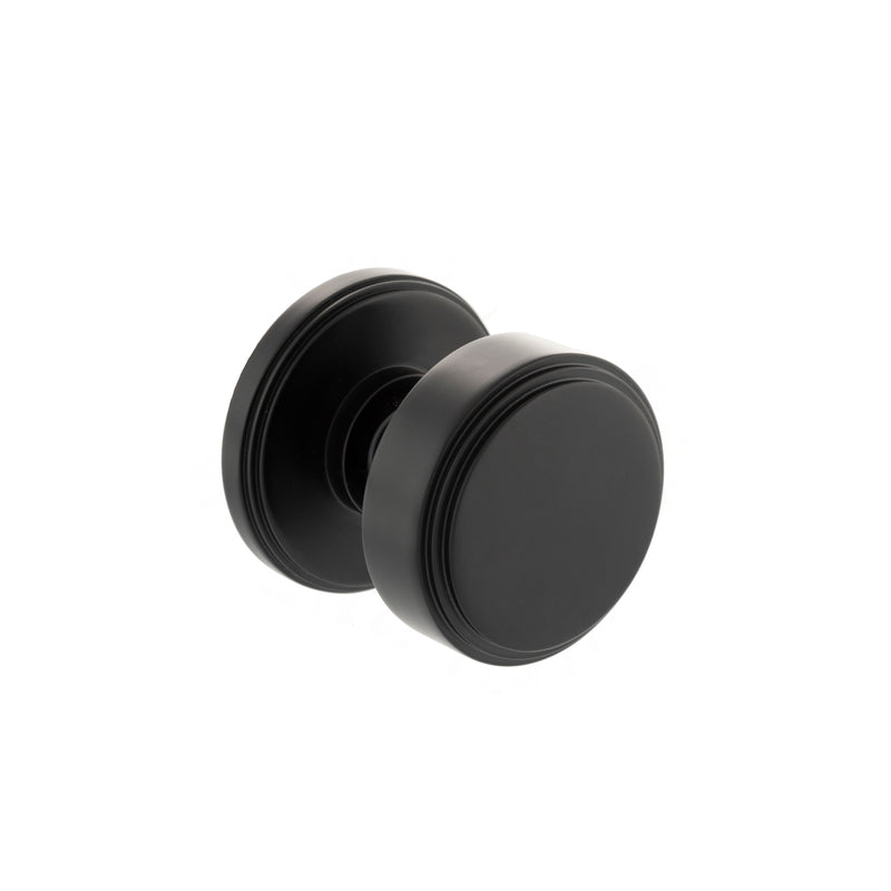 Millhouse Brass Boulton Solid Brass Stepped Mortice Knob on Concealed Fix Rose